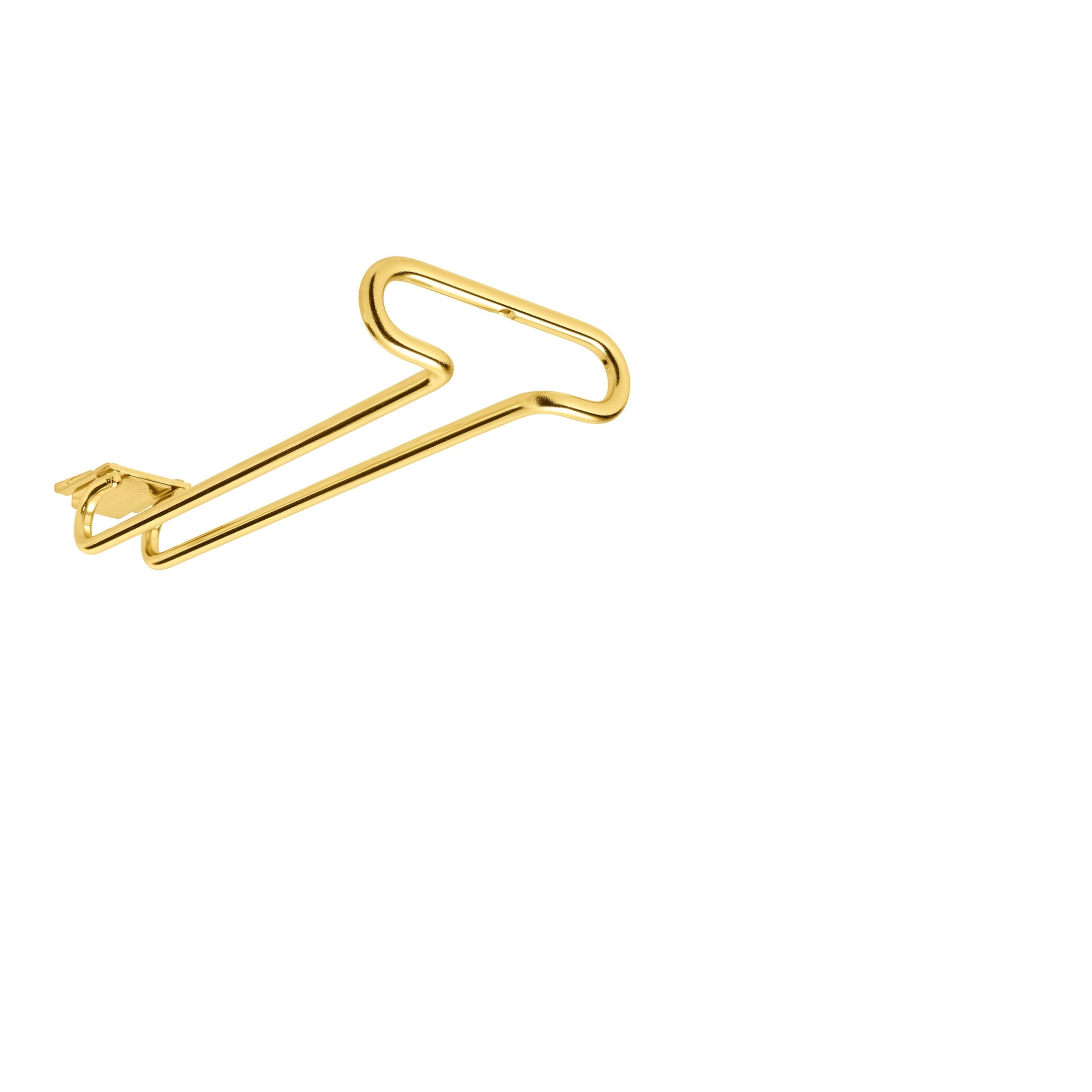 11" Brass Under Cabinet Wine Glass Holder