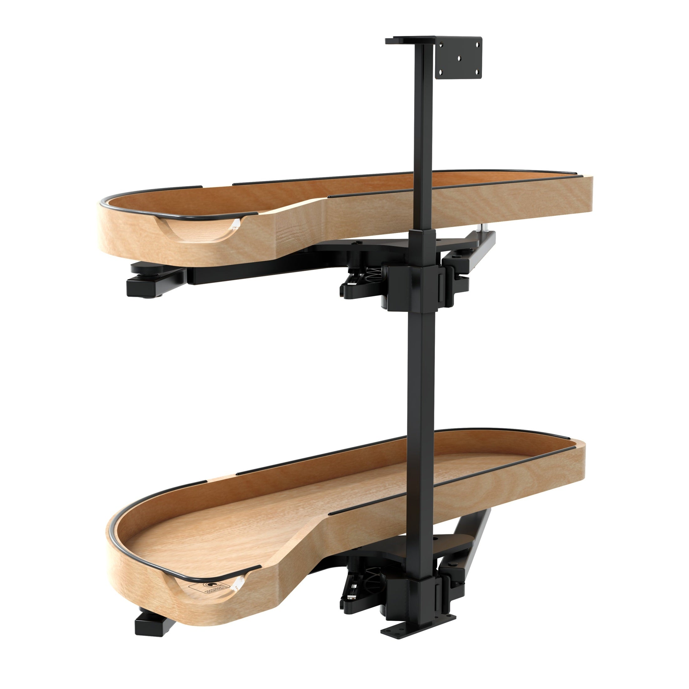 Craftsman Collection Solid Maple Two-Tier Girasolo w/ Soft-Close for 12" Left Opening/Blind Right Corner Cabinets
