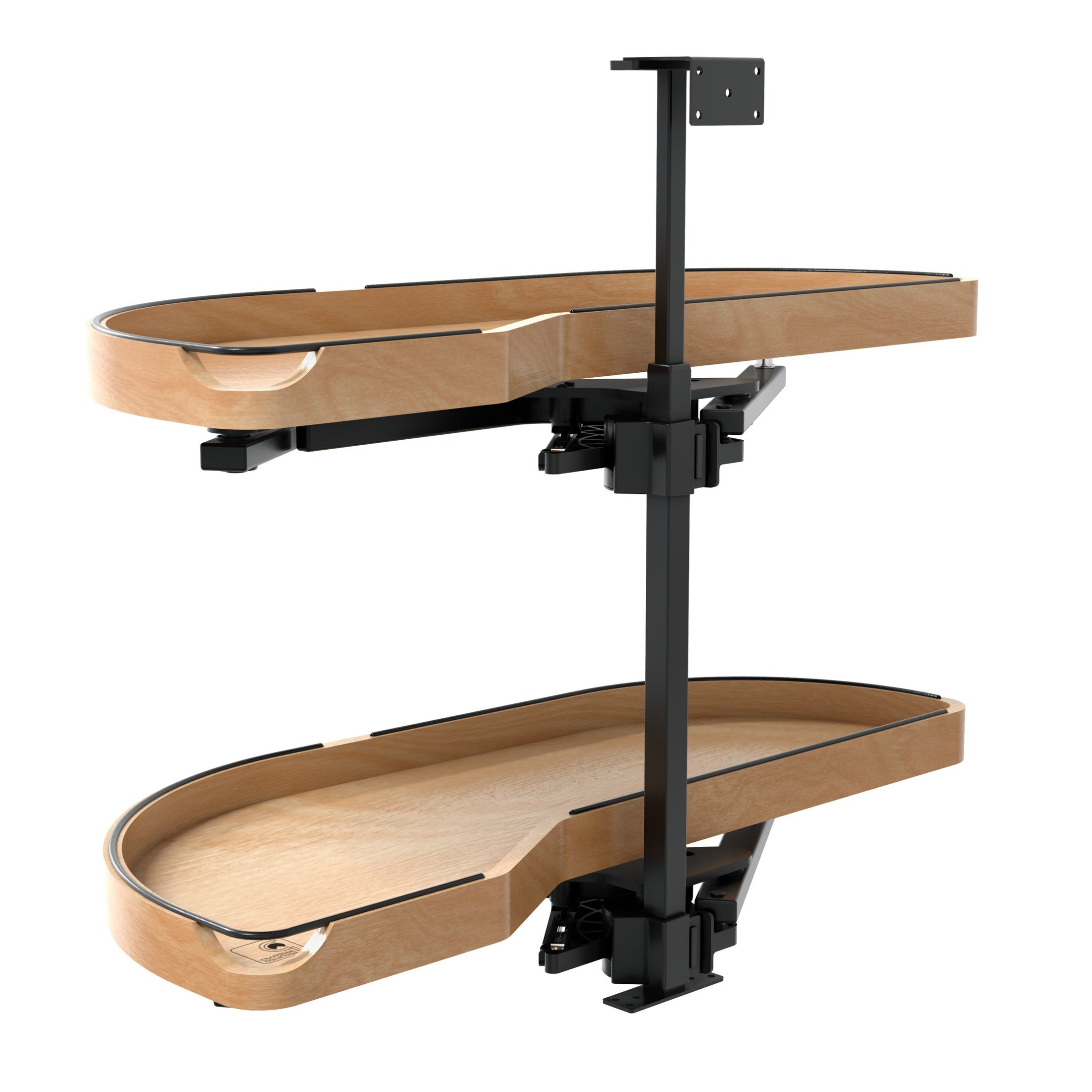 Craftsman Collection Solid Maple Two-Tier Girasolo w/ Soft-Close for 15" Left Opening/Blind Right Corner Cabinets