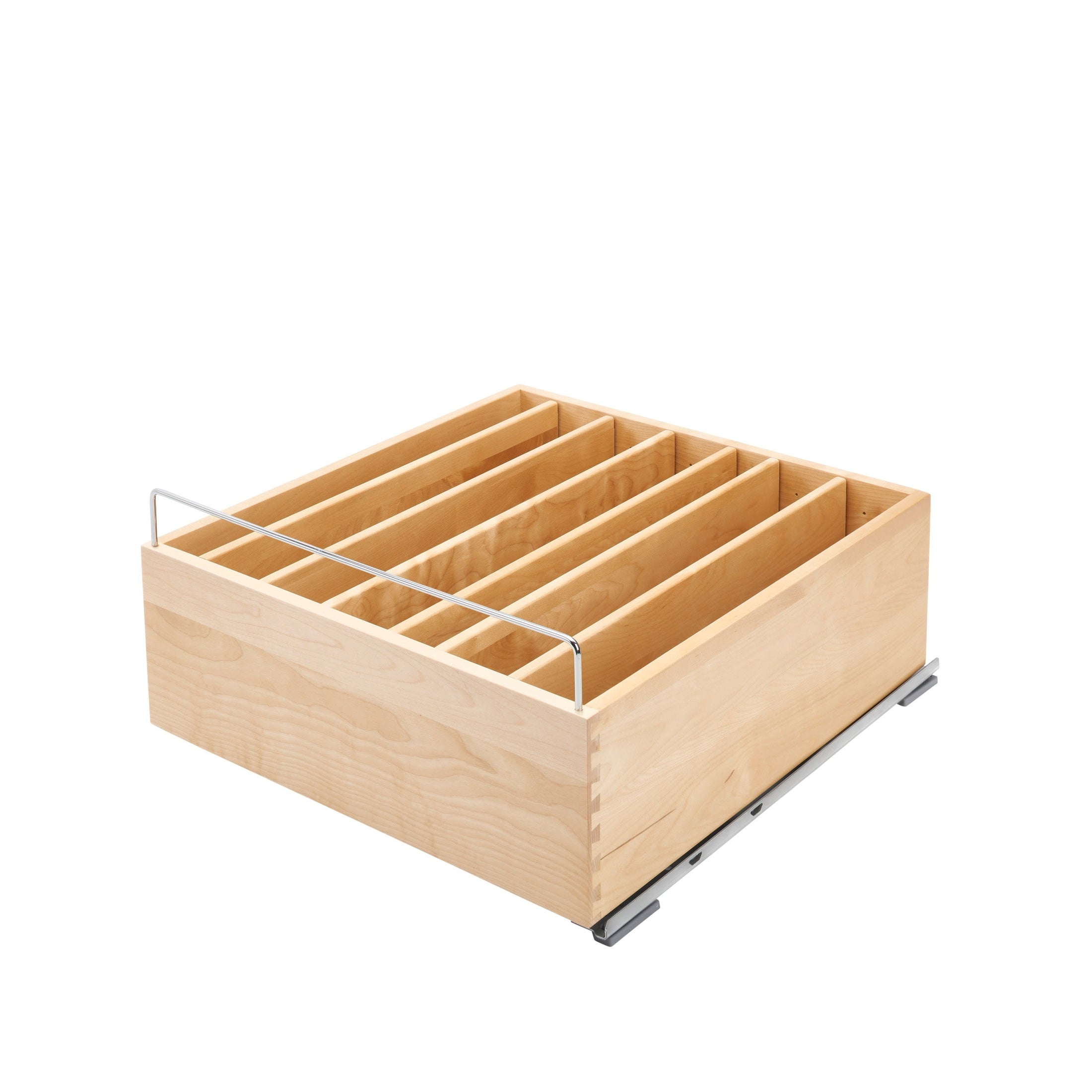 24" Wood Base Cabinet Deep Casserole Dish Organizer w/ BLUM Soft-Close Slides
