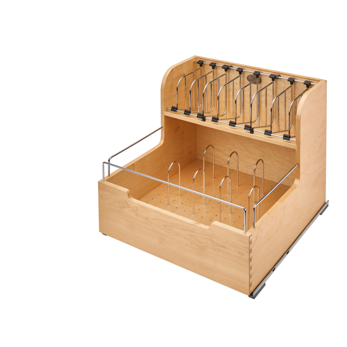 Wood Food Storage Container Organizer for 24" Base Cabinets