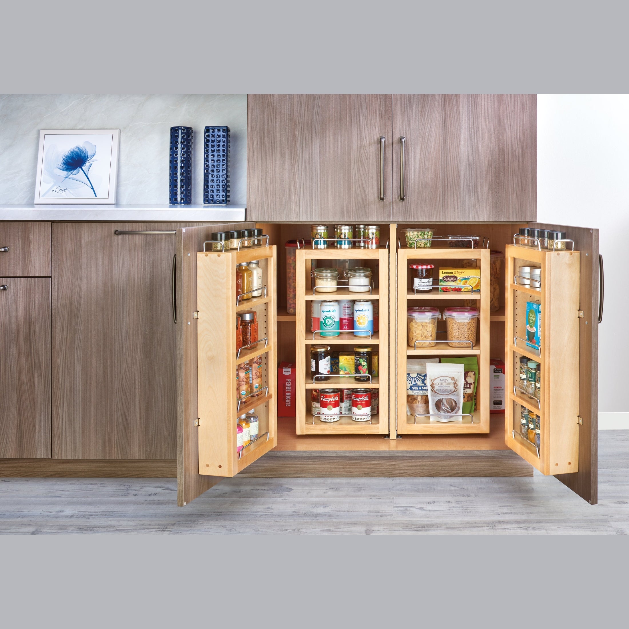 Wood Swing-Out and Door-Mount Pantry Kit