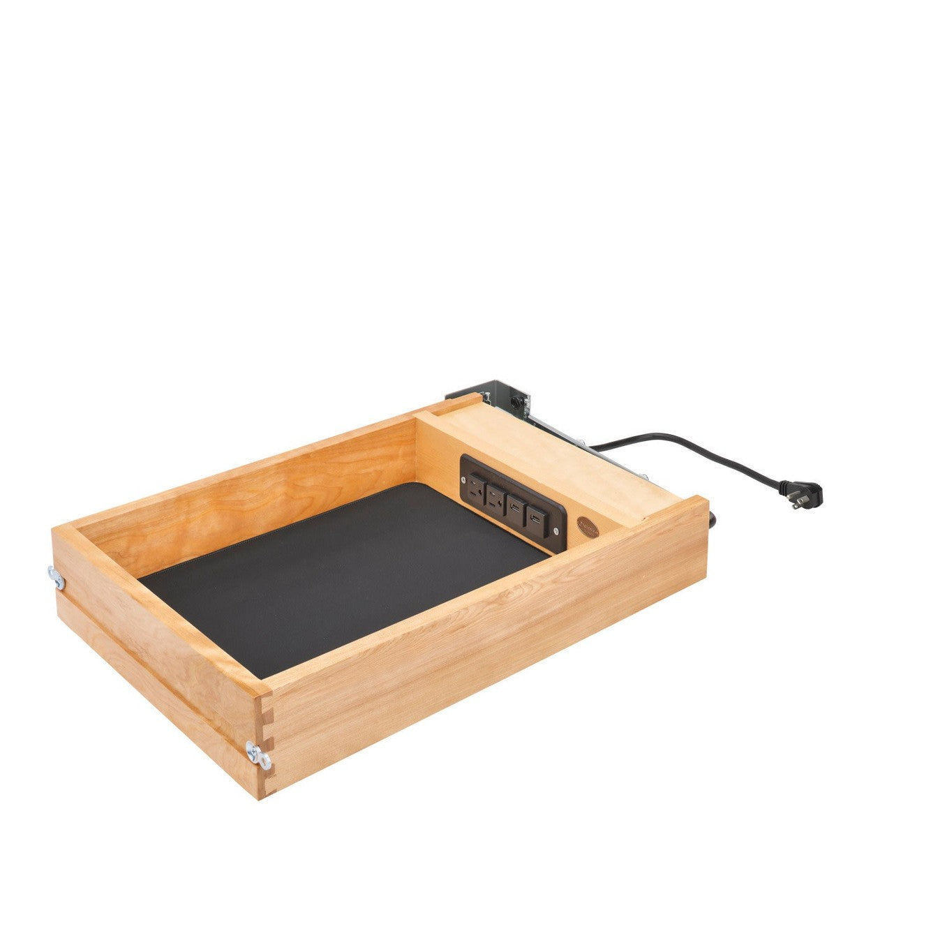 Charging Drawer System for 18" Face Frame Base Cabinet Drawers - No Slides