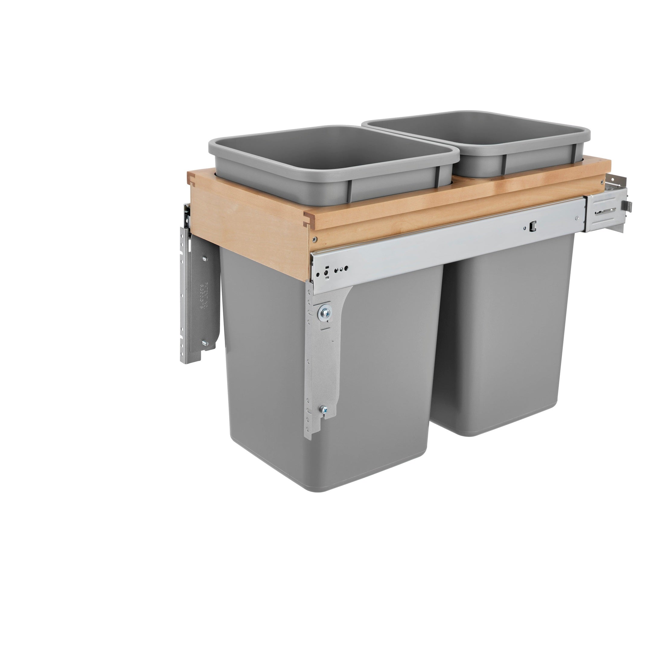 Wood Top Mount Pullout Waste Container w/ BB Soft-Close