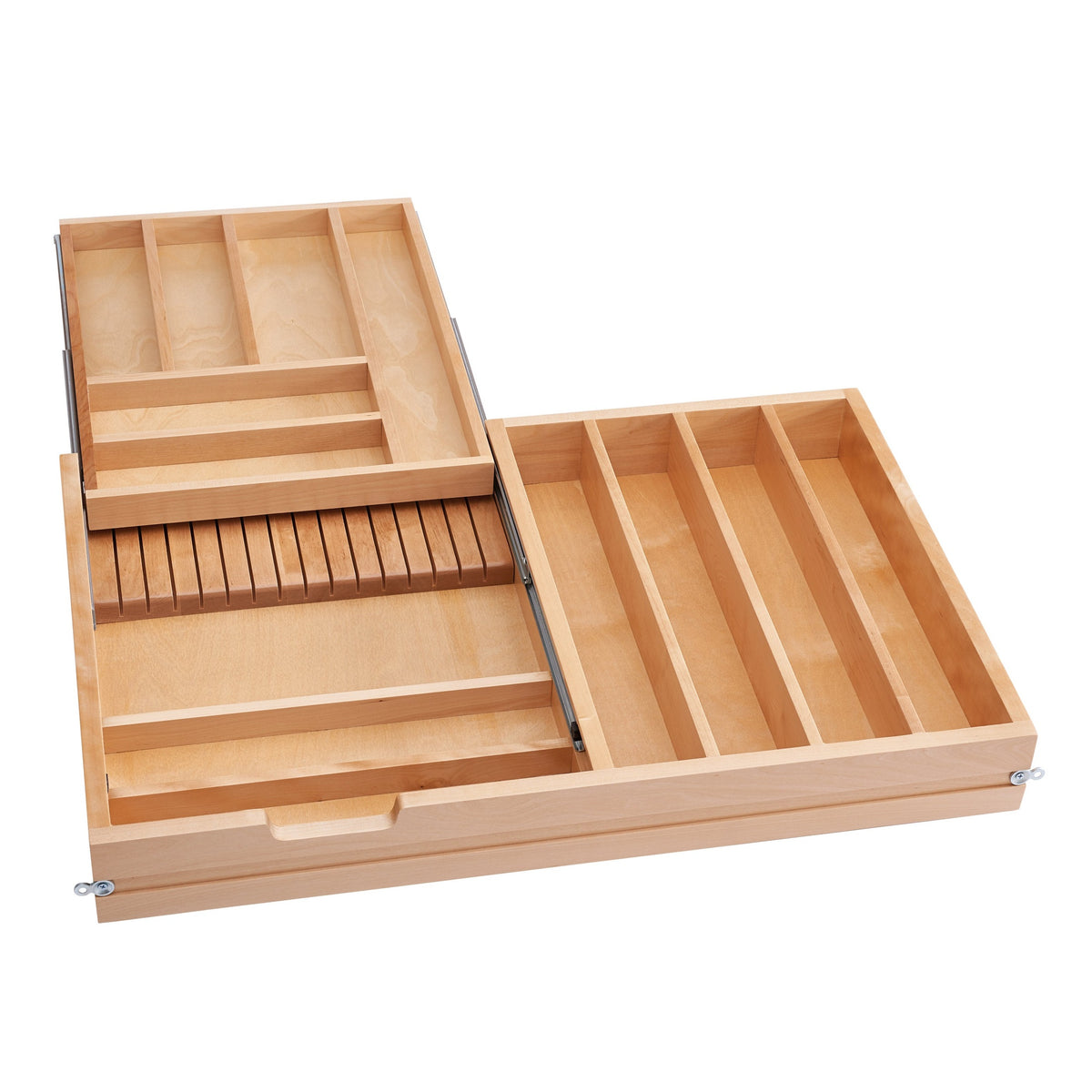 REV-A-SHELF 4WTCD-36H-1 Maple Two-Tier Combination Replacement Drawer System for 36" Base Cabinets (No Slides)