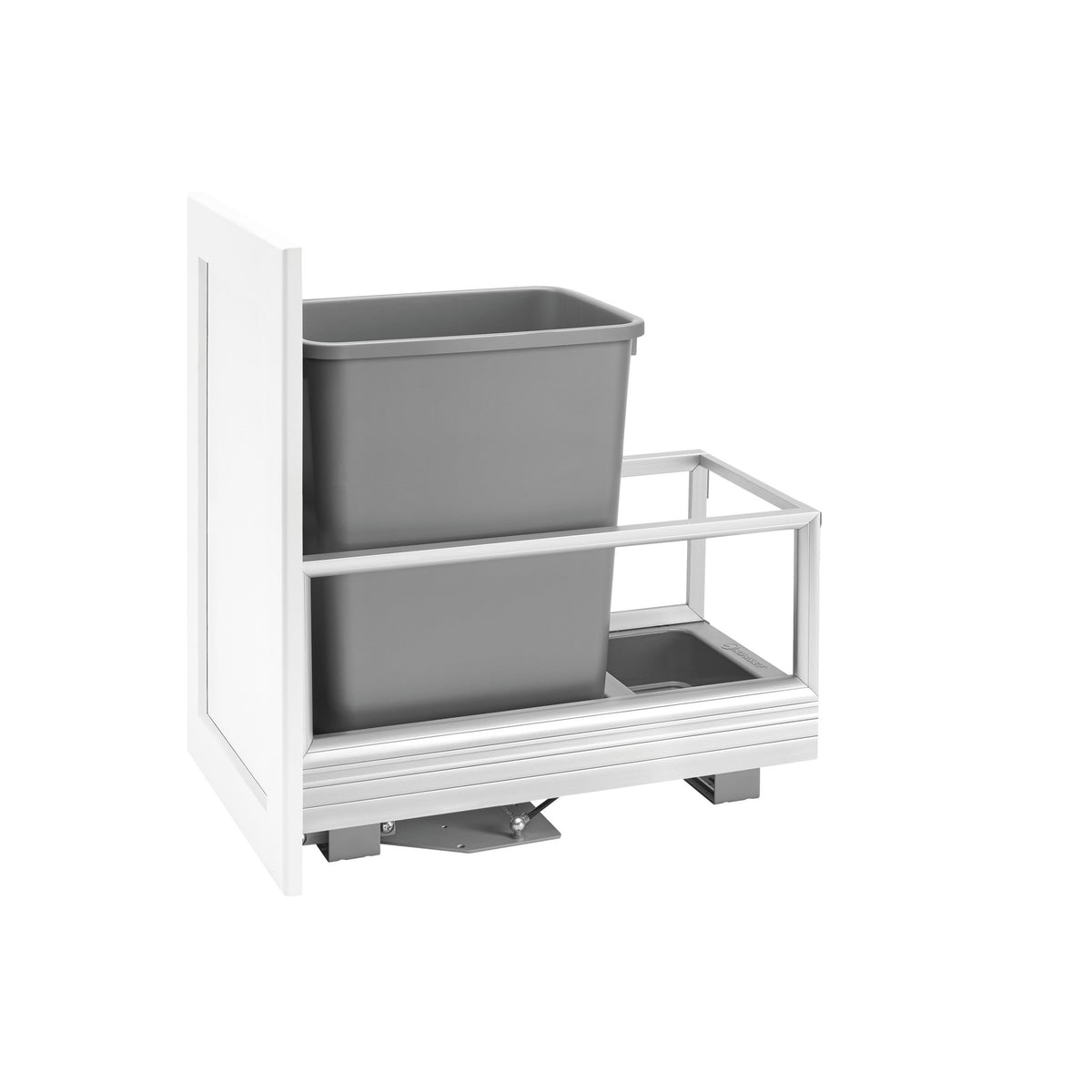 Aluminum Pullout Waste Container with Soft Open/Close