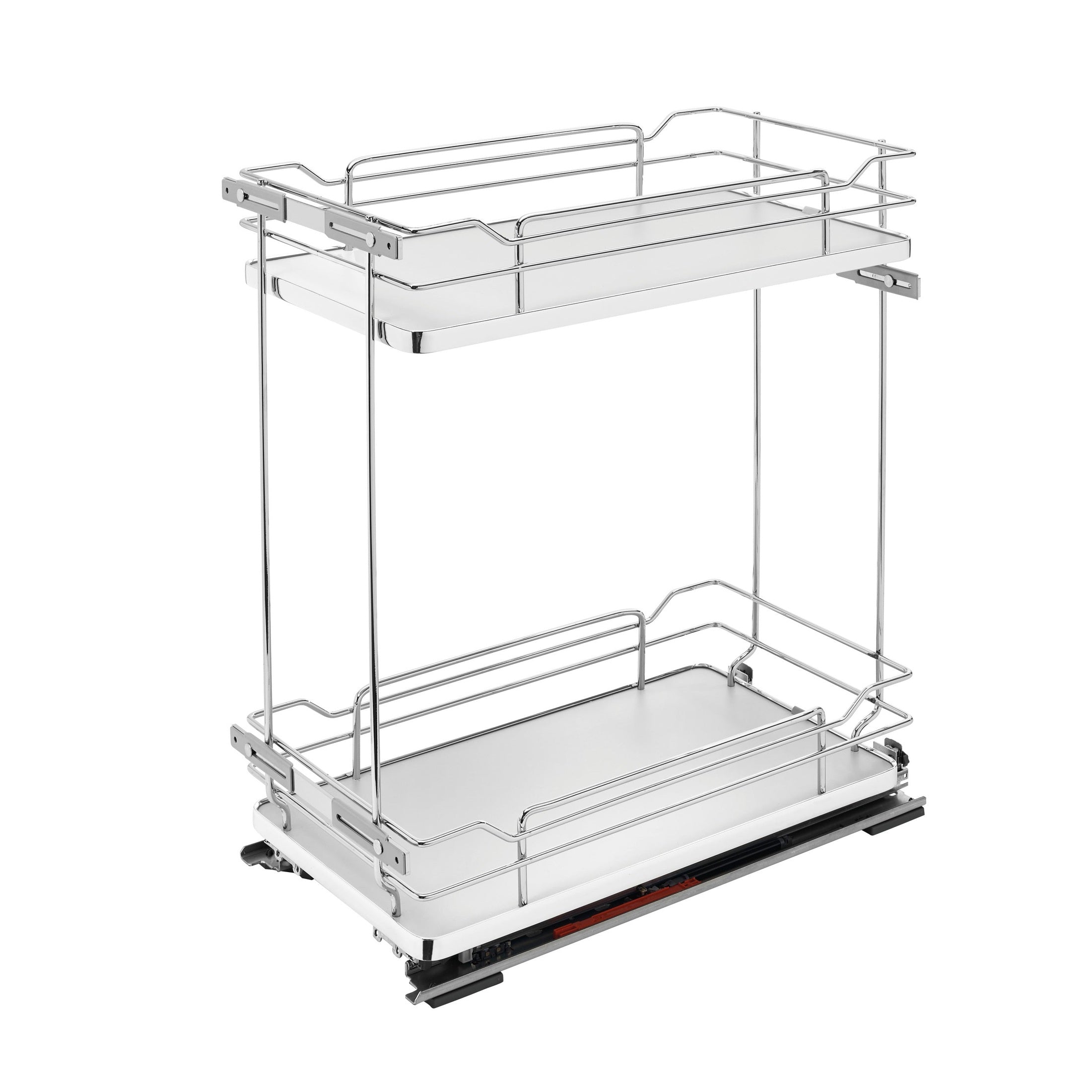 11" Two-Tier Pullout Gray Wire Organizer