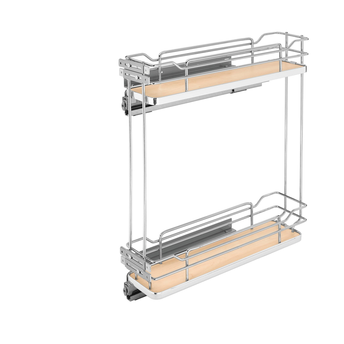 6" Two-Tier Pullout Maple Wire Organizer