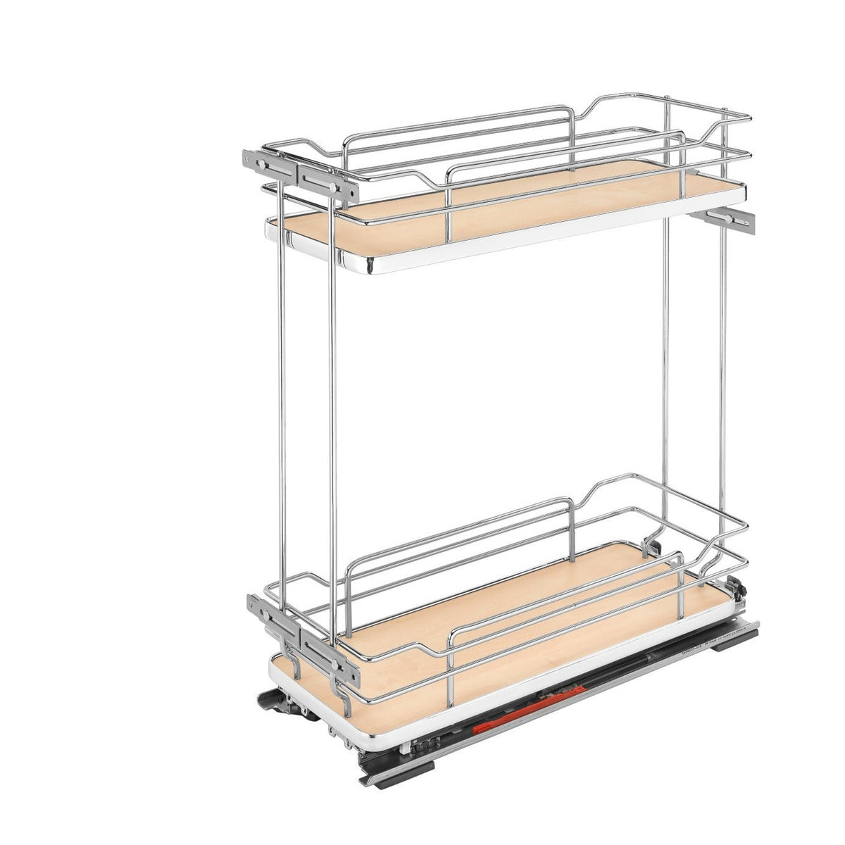 8" Two-Tier Pullout Maple Wire Organizer