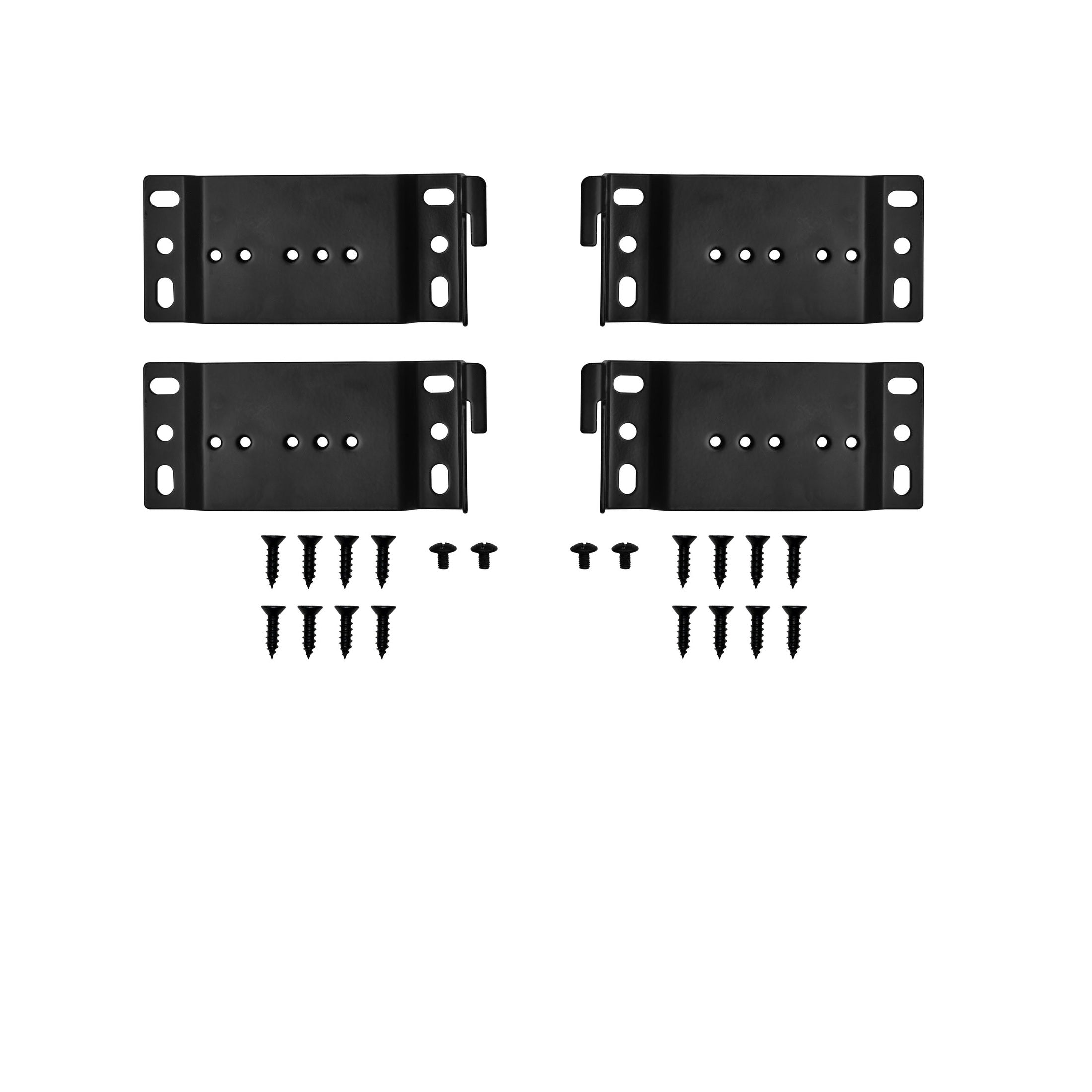 Black Door-Mount Extender brackets for Rev-A-Shelf® 5349 Series Waste Containers