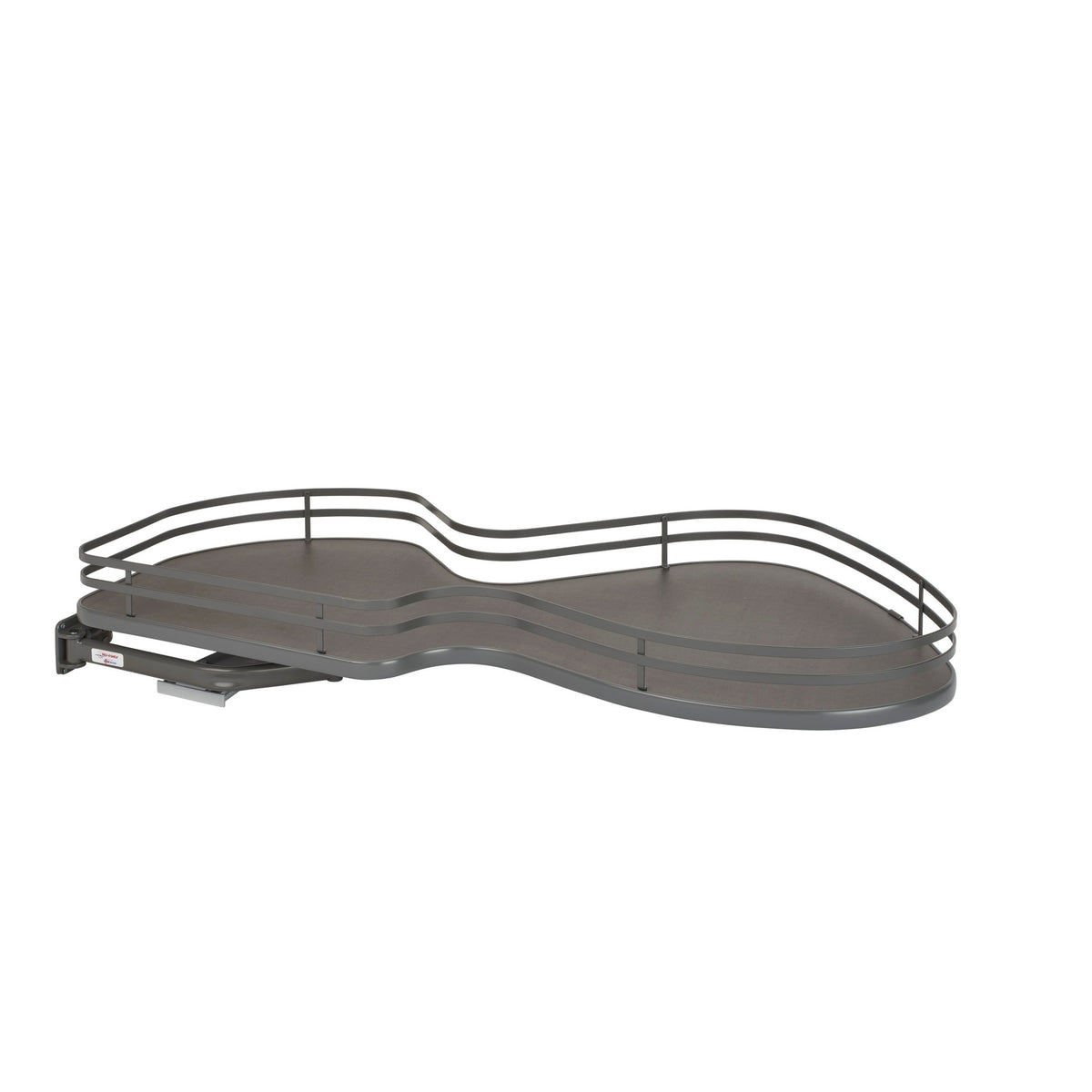 Orion Gray Solid Bottom Flat Wire Single-Tier "Cloud" Optimizer for 21" Left Opening/Blind Right Corner Cabinets
