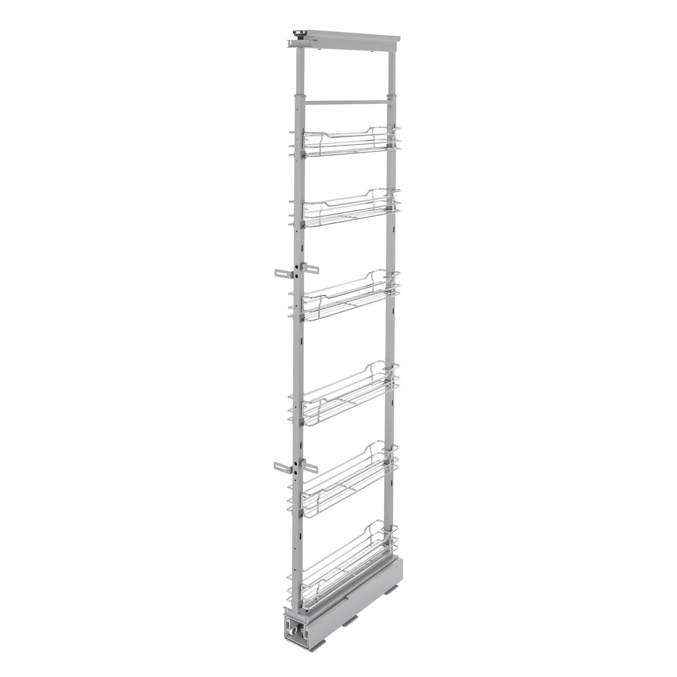Chrome Wire (6) Shelf Pullout w/ Soft-Close for 9" Face Frame Pantry w/ Height of 73-5/8" to 80-3/4"