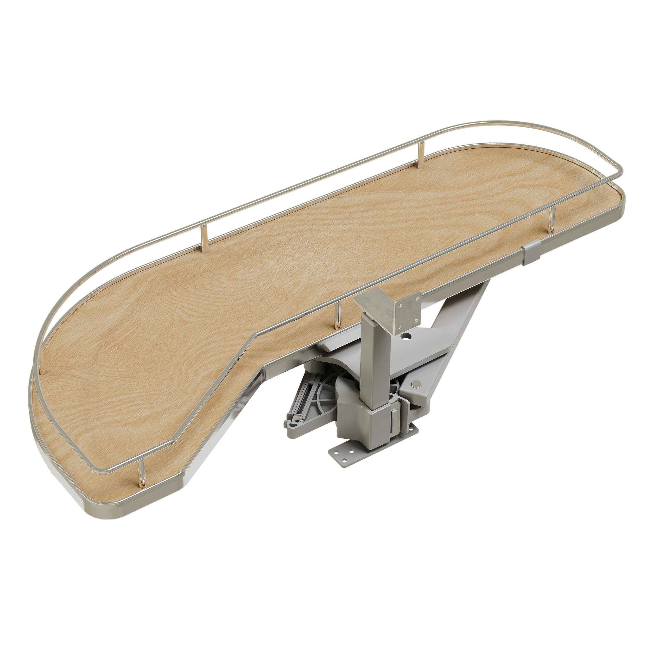 Maple Single-Tier Girasolo w/ Soft Close and Chrome Accents for 12" Left Opening/Blind Right Corner cabinets