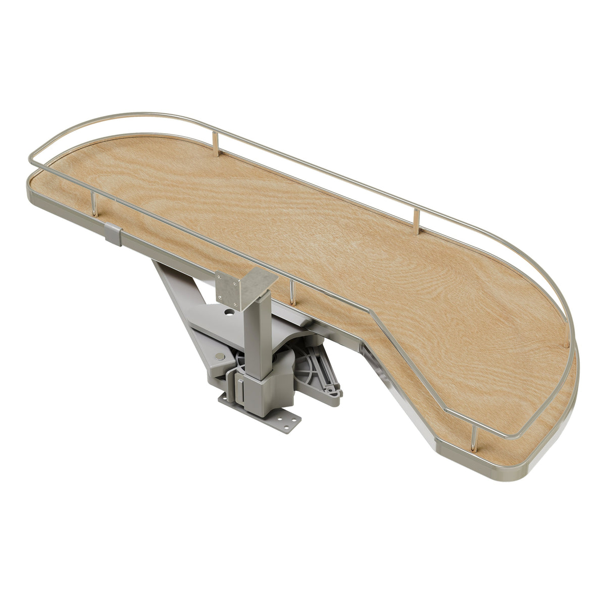 Maple Single-Tier Girasolo w/ Soft Close and Chrome Accents for 12" Right Opening/Blind Left Corner cabinets