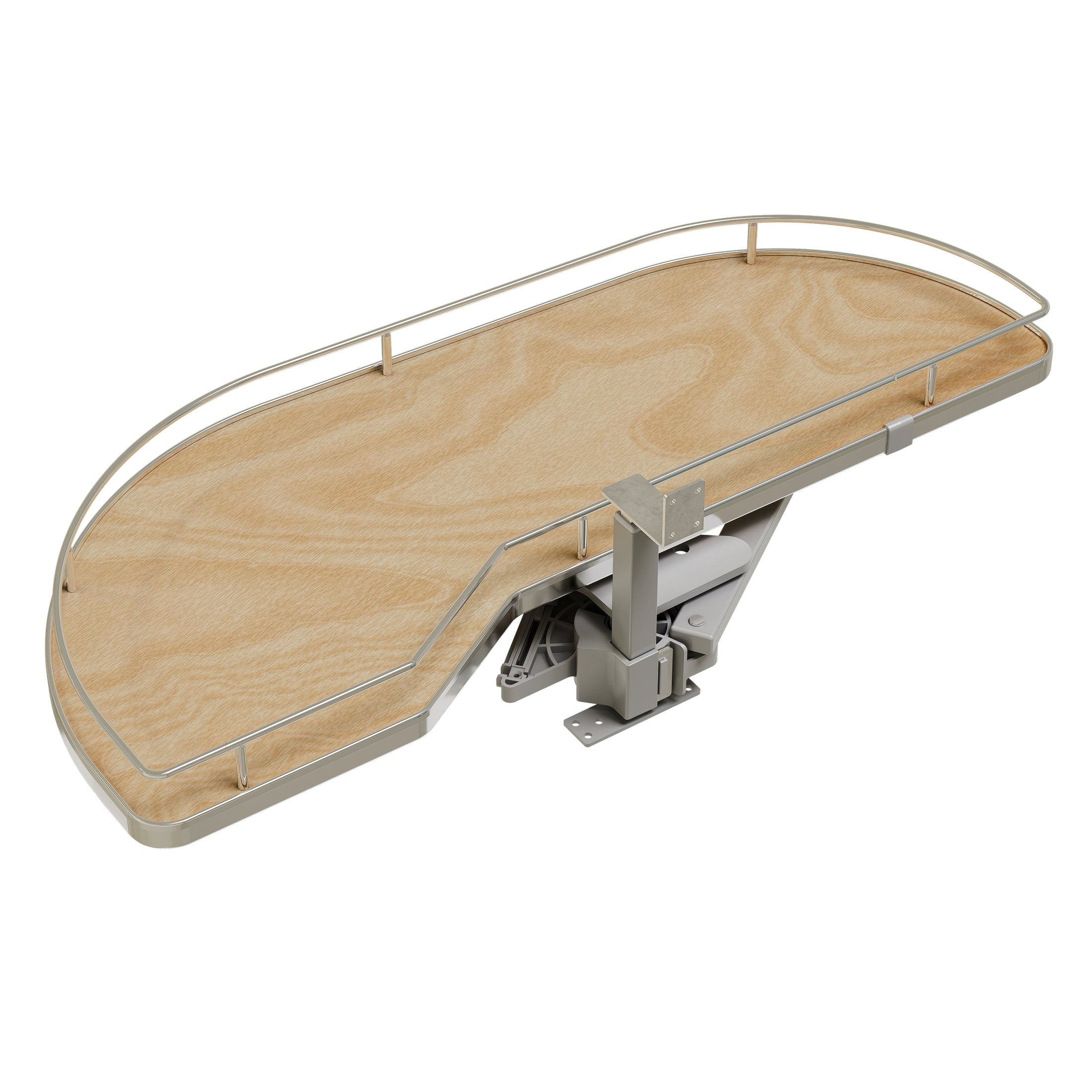 Maple Single-Tier Girasolo w/ Soft Close and Chrome Accents for 15" Left Opening/Blind Right Corner cabinets