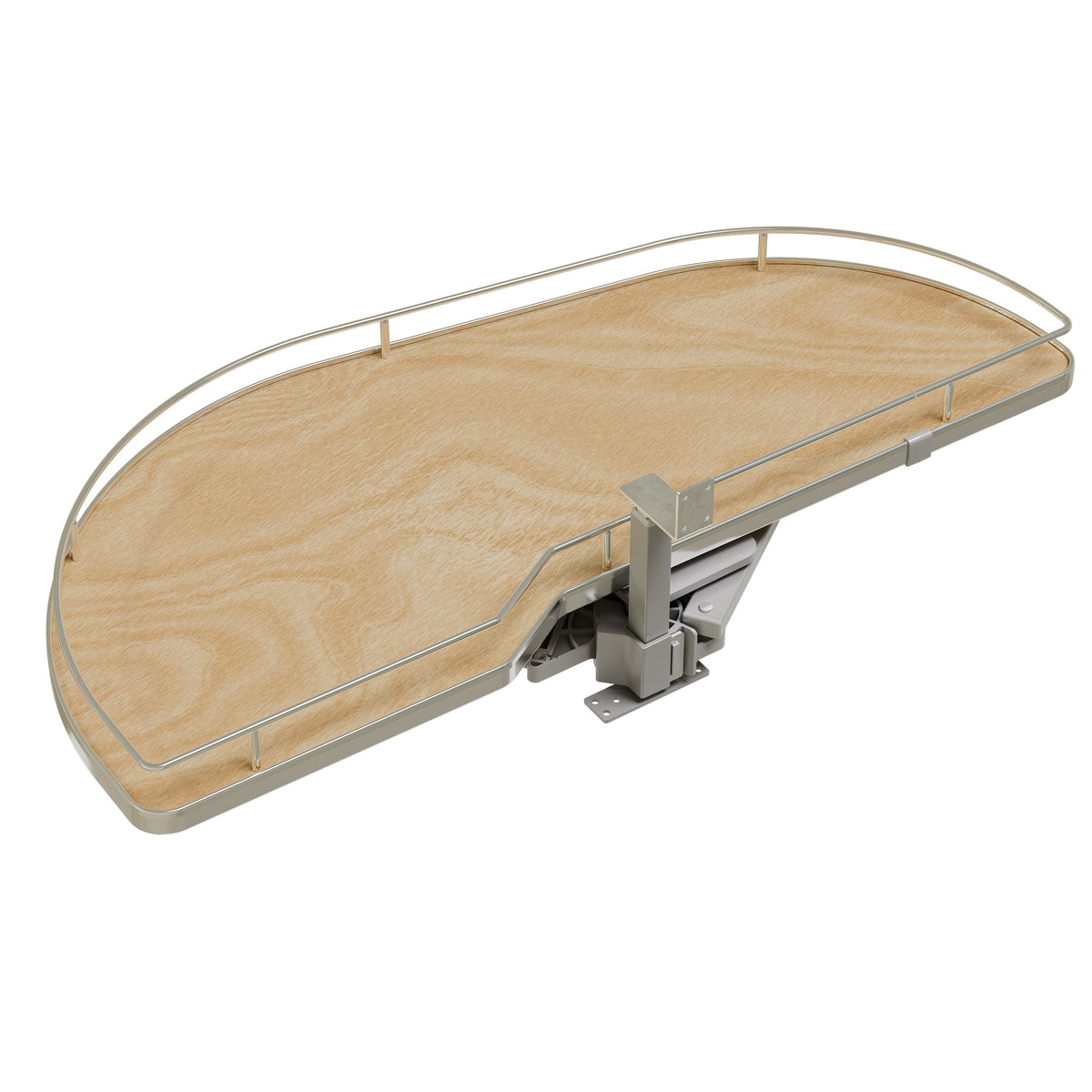 Maple Single-Tier Girasolo w/ Soft Close and Chrome Accents for 18" Left Opening/Blind Right Corner cabinets