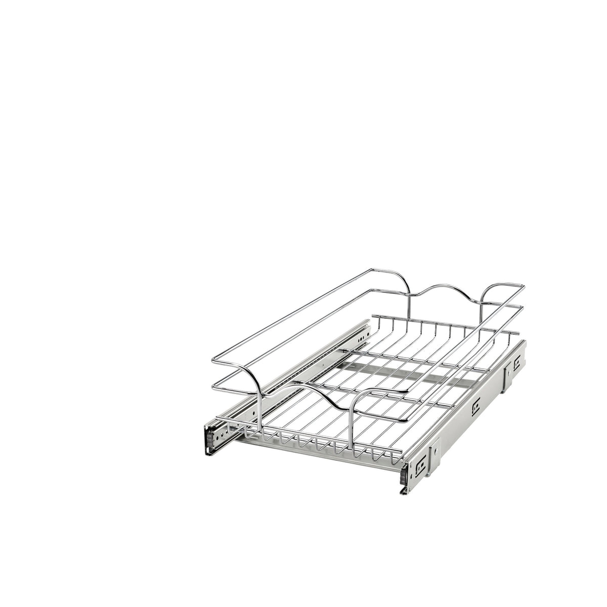 12" W x 22" D Base Cabinet Pullout Chrome Wire Basket