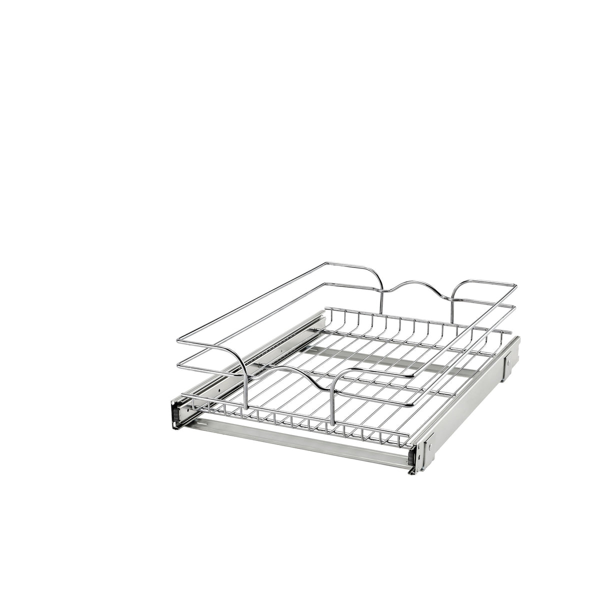 15" W x 20" D Base Cabinet Pullout Chrome Wire Basket