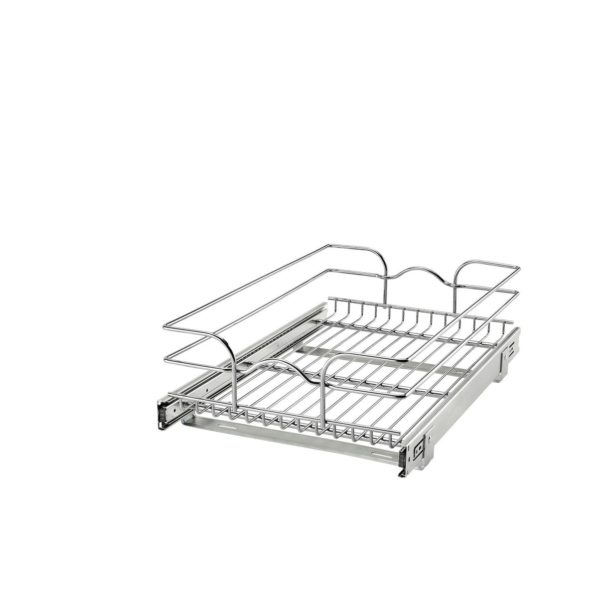 15" W x 22" D Base Cabinet Pullout Chrome Wire Basket