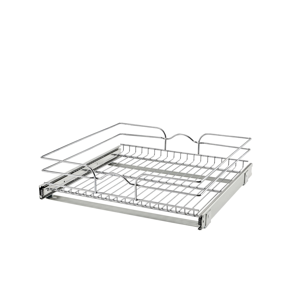 21" W x 20" D Base Cabinet Pullout Chrome Wire Basket