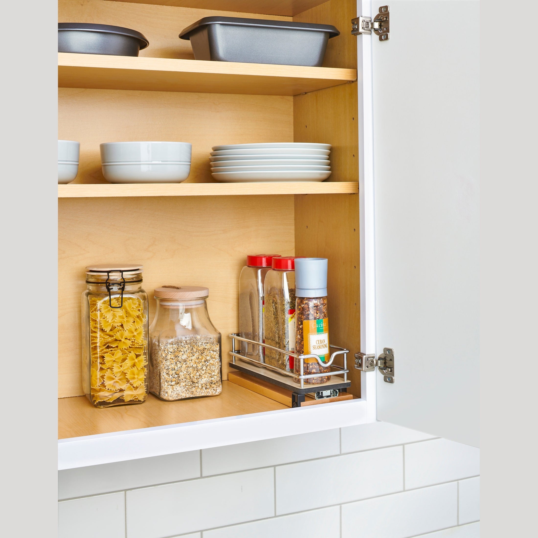 5" Single-Tier Wide Wire Wall Upright Pullout