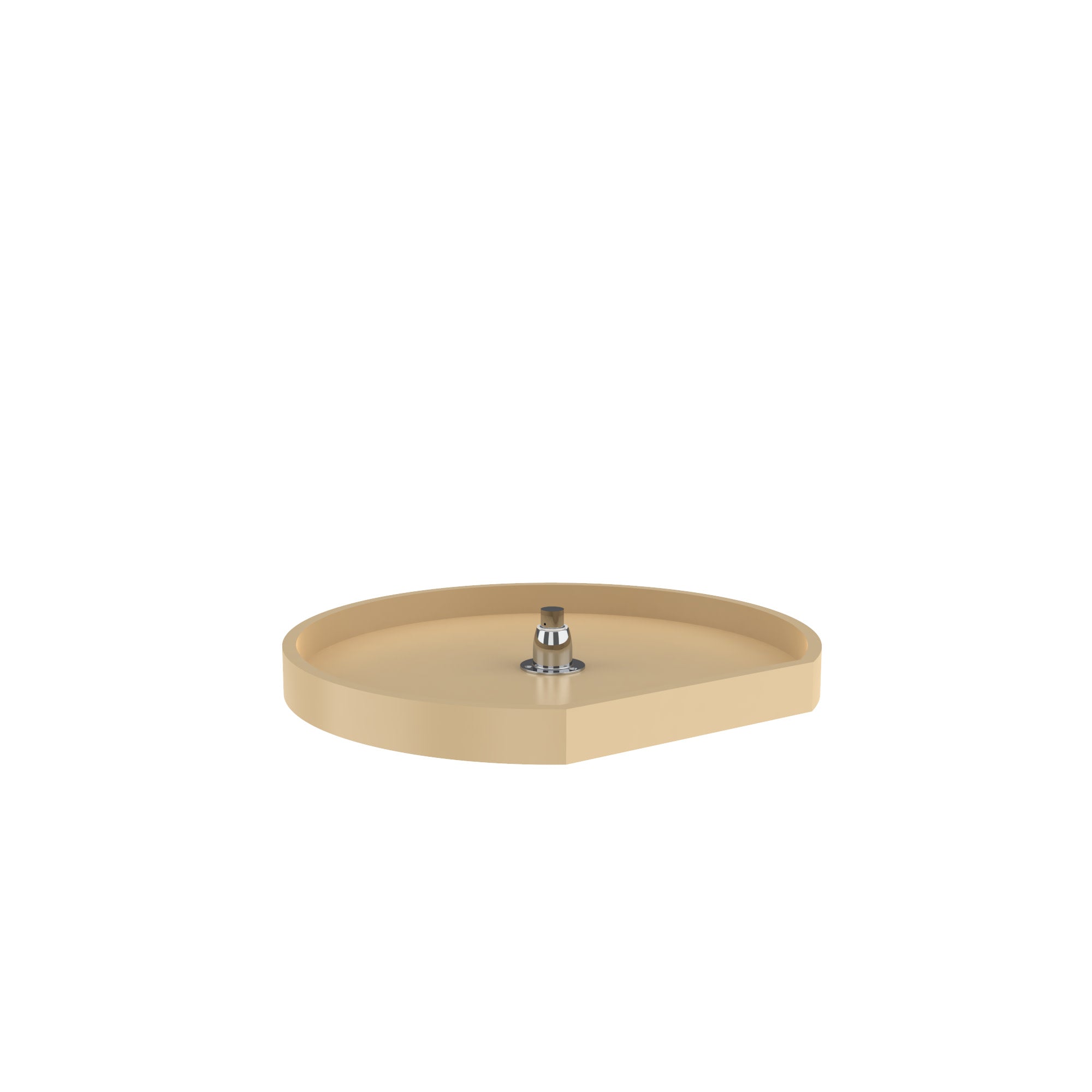 Polymer D-Shaped Lazy Susan for Corner Wall Cabinets