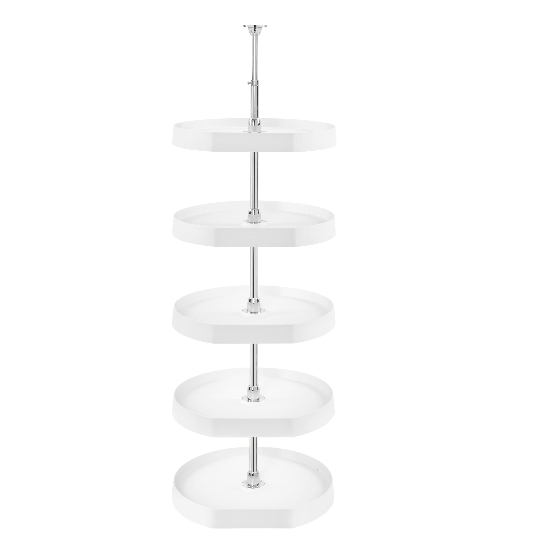 Polymer D-Shaped 5-Shelf Lazy Susans Only (No post included)