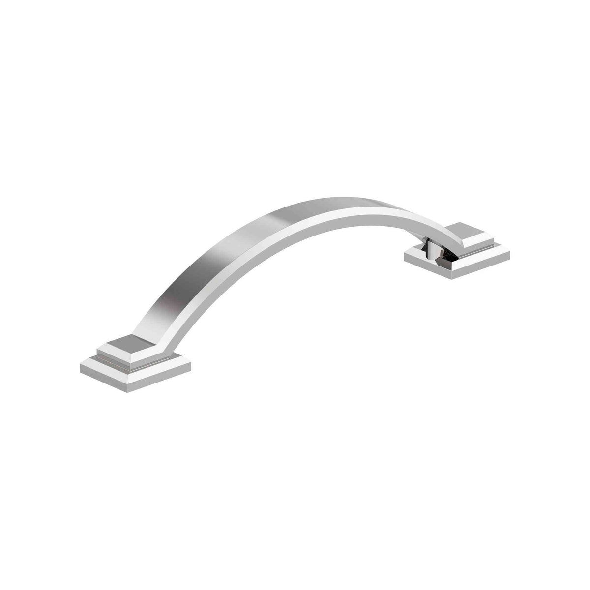 Sheffield 33/4 inch (96mm) CentertoCenter Polished Chrome Cabinet Pull