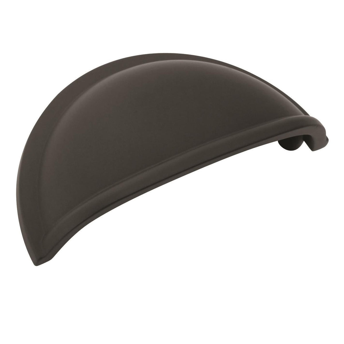 Cup Pulls 3 inch (76mm) CentertoCenter Matte Black Cabinet Cup Pull