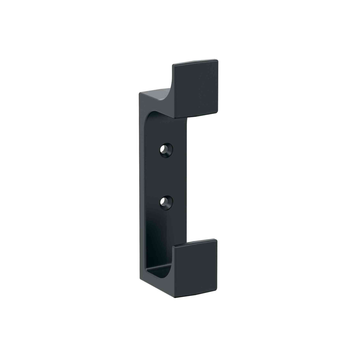 Bray Double Prong Matte Black Decorative Wall Hook