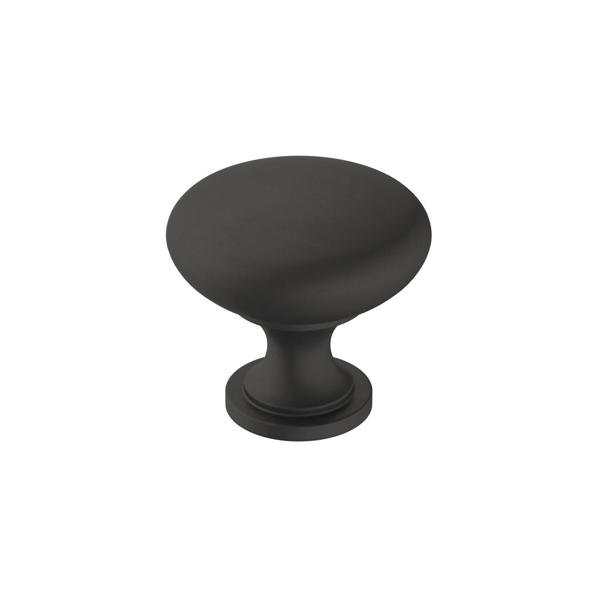 Era 11/4 inch (32mm) Diameter Matte Black Cabinet Knob
