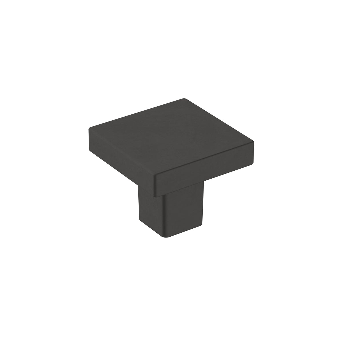 Monument 13/16 inch (30mm) Length Matte Black Cabinet Knob