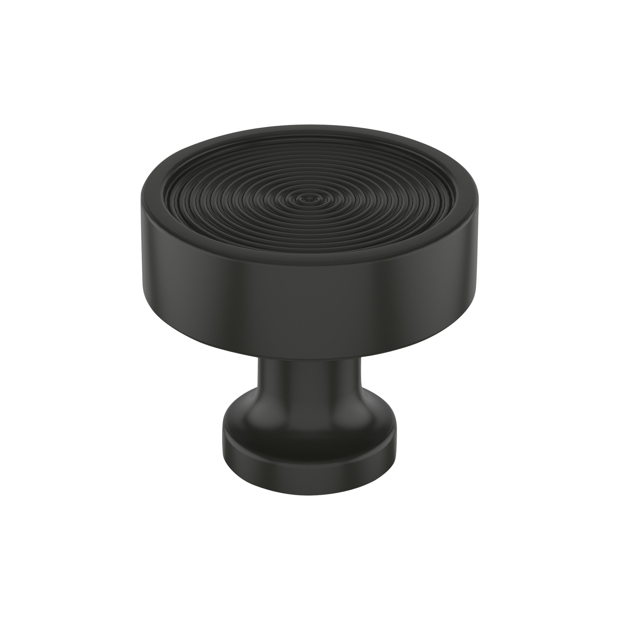 Dupont Circle 1-1/4 inch (32mm) Diameter Matte Black Cabinet Knob