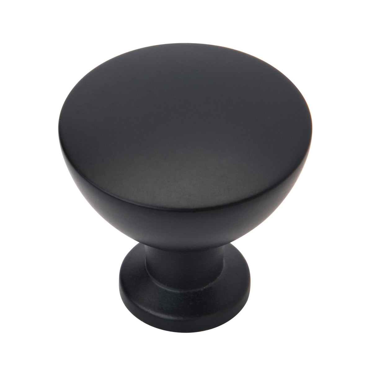 Grail 11/4 inch (32mm) Diameter Matte Black Cabinet Knob