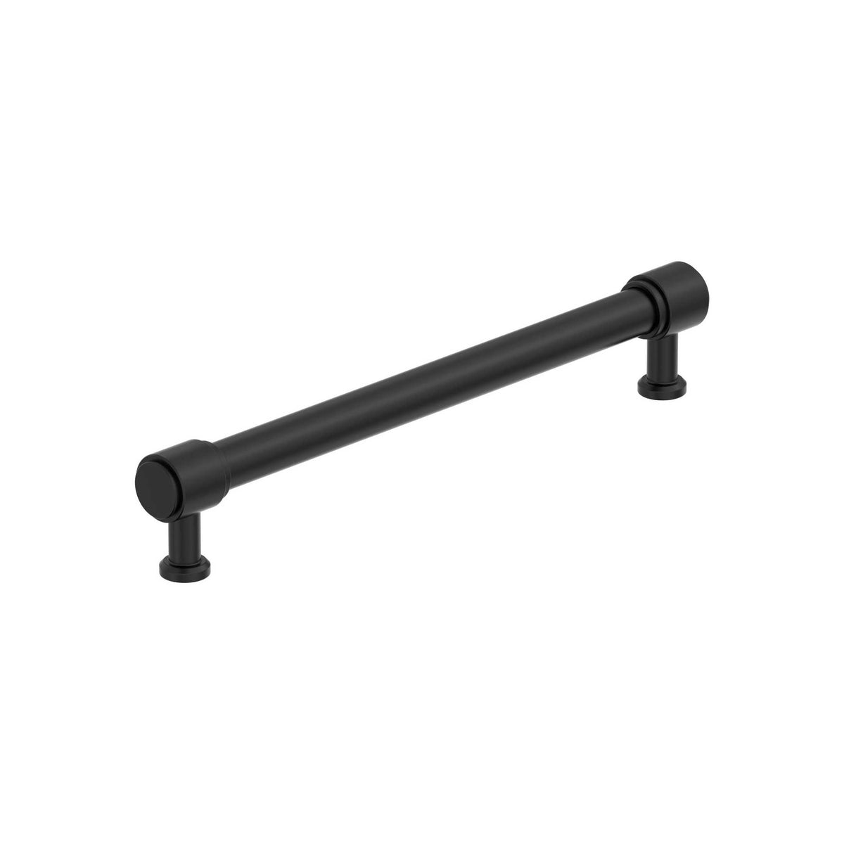 Faircrest 79/16 inch (192mm) CentertoCenter Matte Black Cabinet Pull