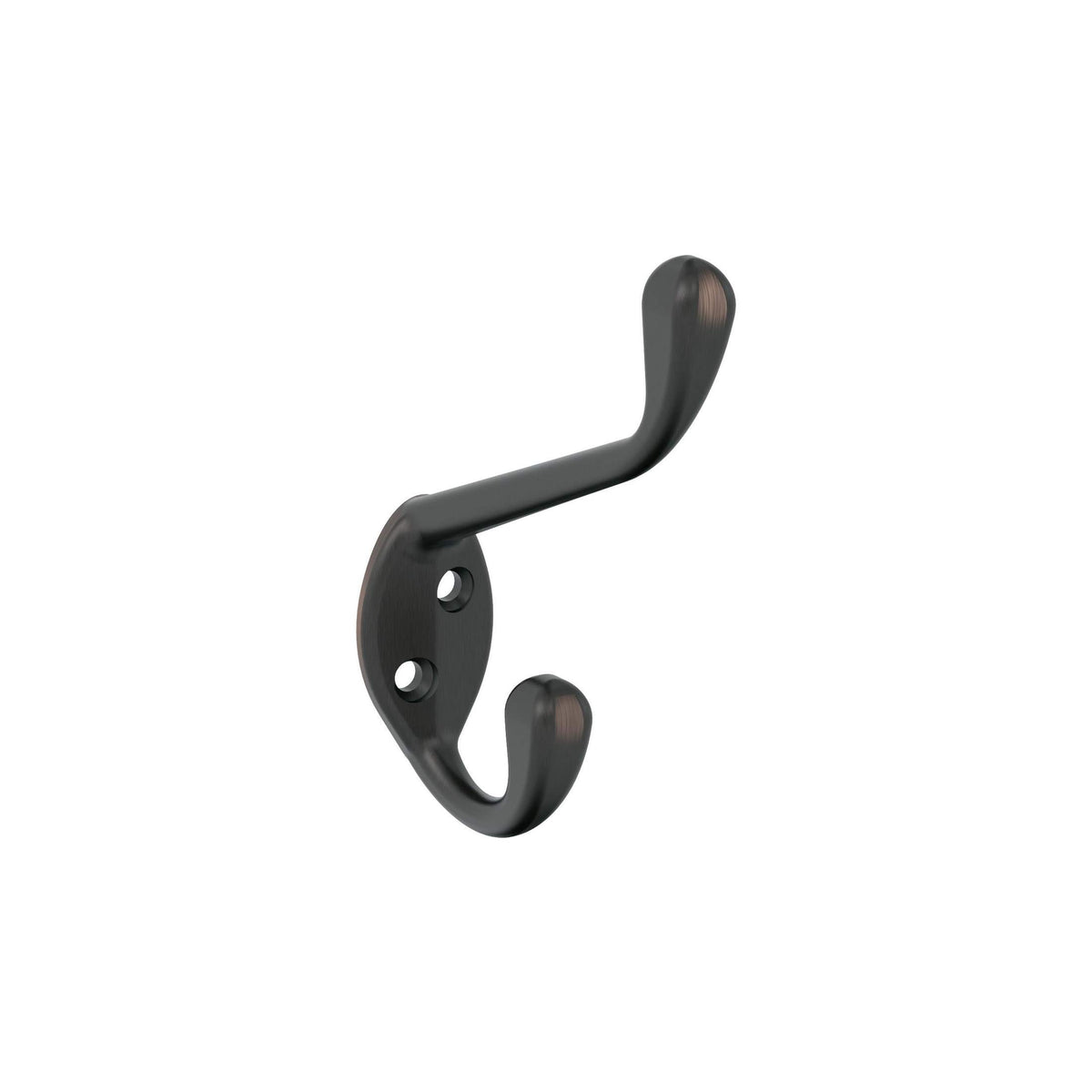 Noble Double Prong OilRubbed Bronze Decorative Wall Hook