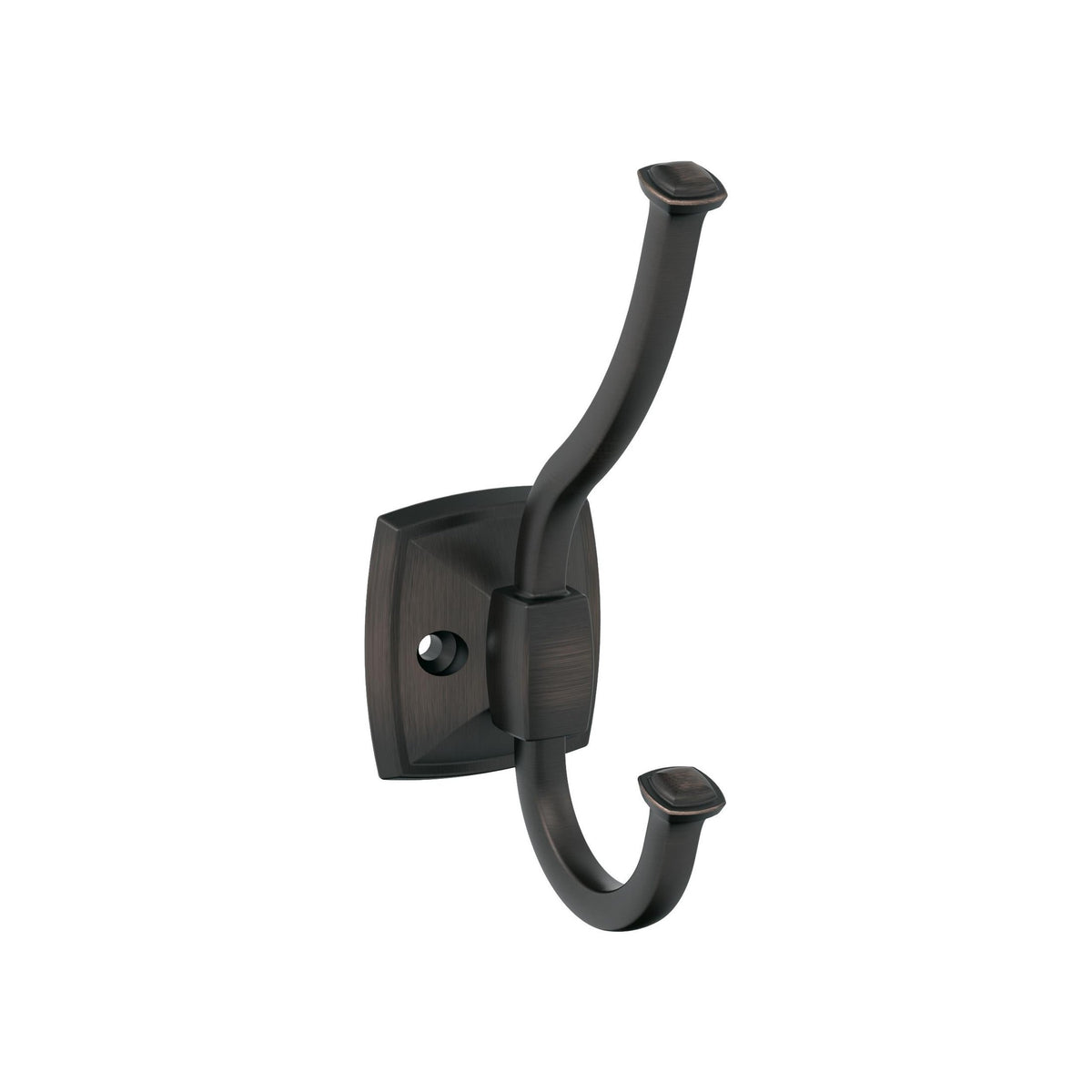 Kinsale Double Prong OilRubbed Bronze Decorative Wall Hook
