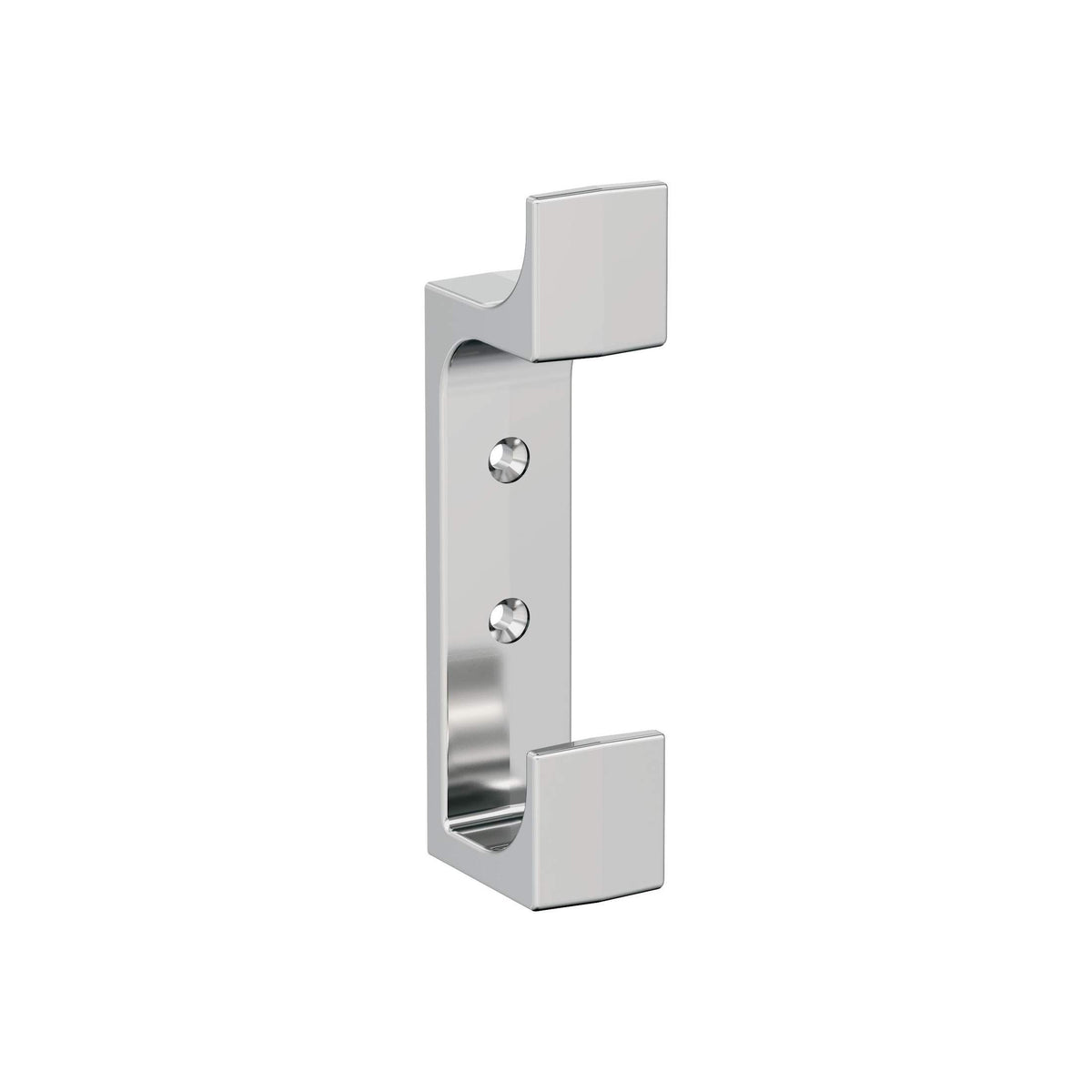 Bray Double Prong Polished Chrome Decorative Wall Hook