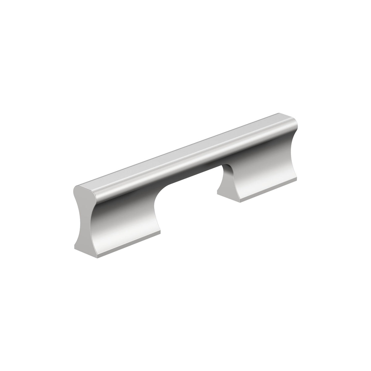 Status 33/4 inch (96mm) CentertoCenter Polished Chrome Cabinet Pull