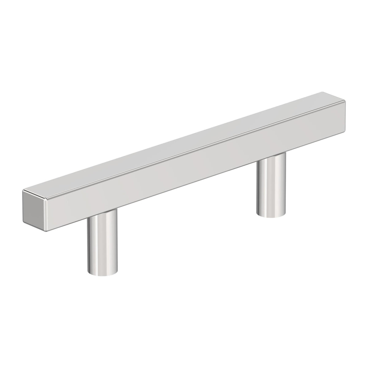 Bar Pulls Square 3 inch (76mm) CentertoCenter Polished Chrome Cabinet Pull