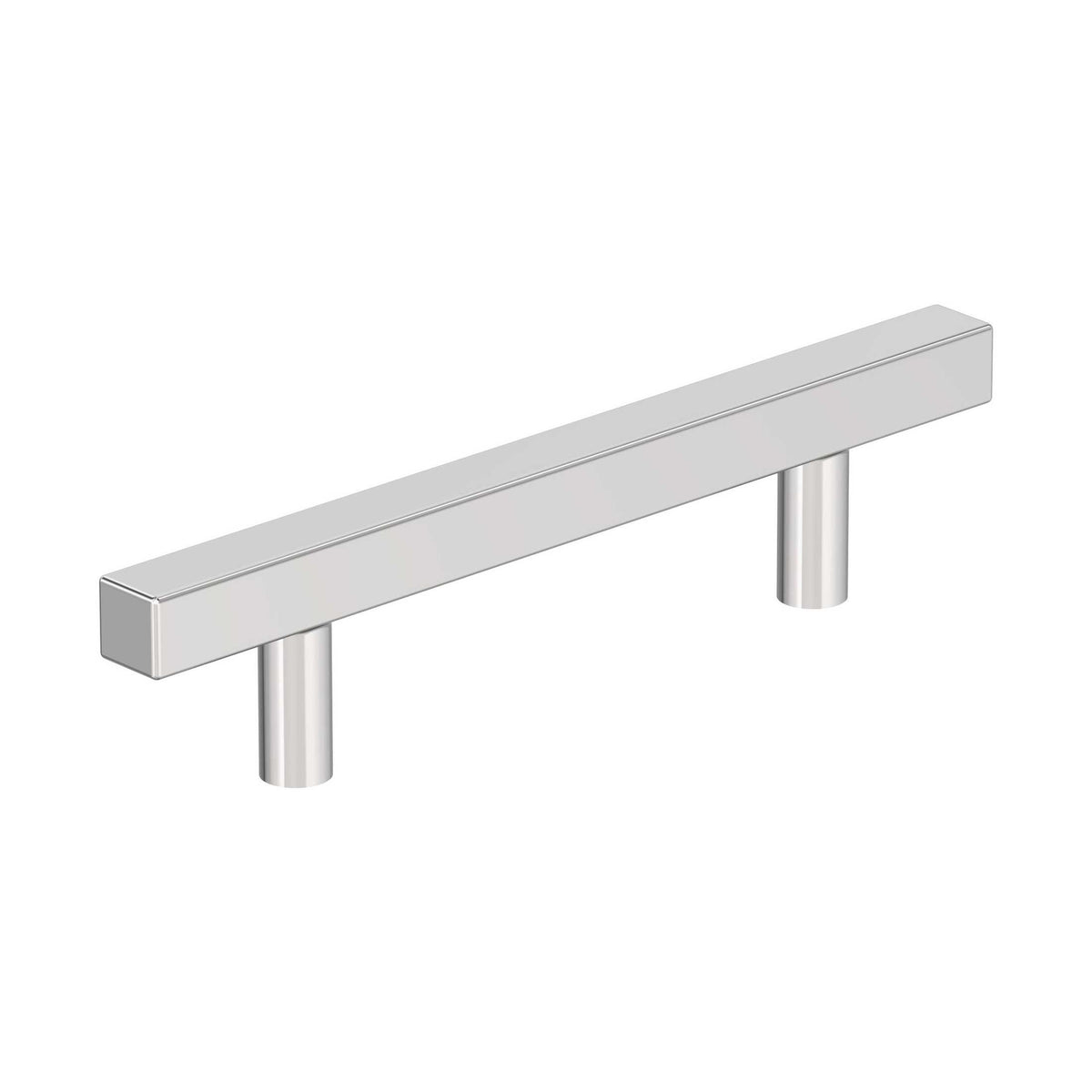 Bar Pulls Square 33/4 inch (96mm) CentertoCenter Polished Chrome Cabinet Pull