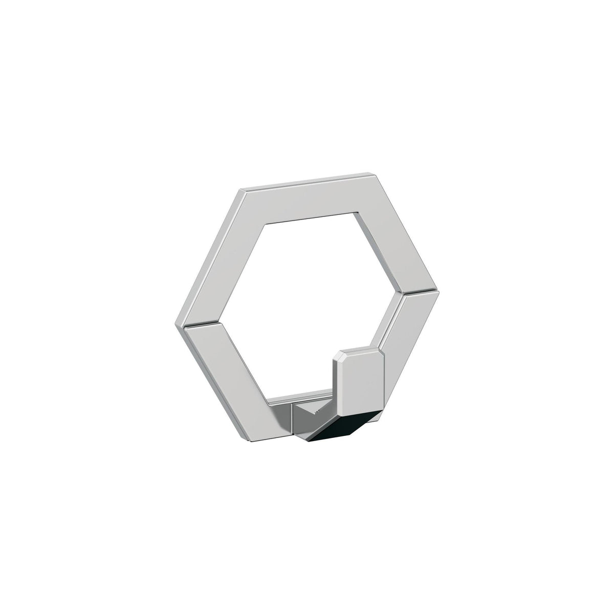 Prismo Single Prong Polished Chrome Decorative Wall Hook