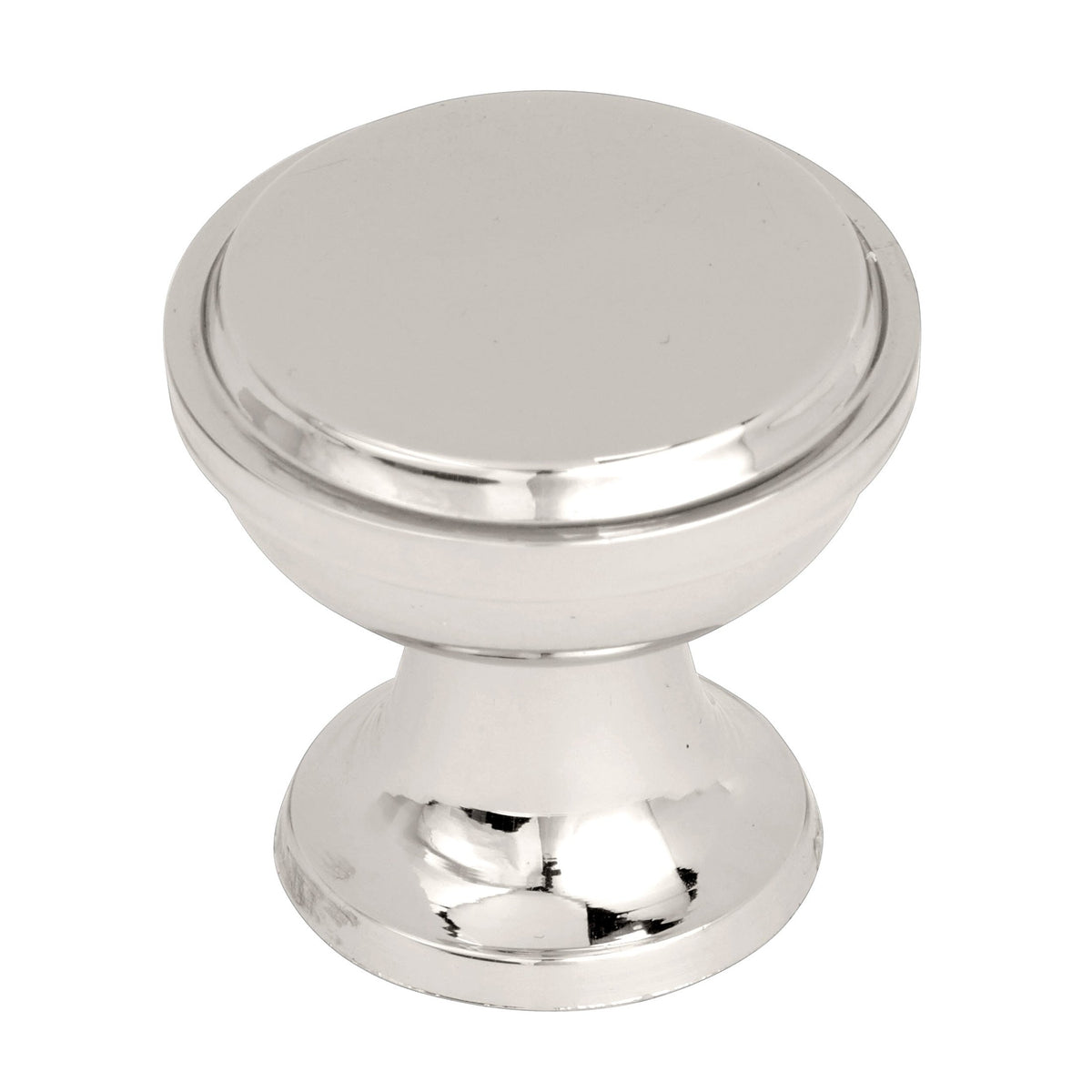 Westerly 13/16 inch (30mm) Diameter Polished Nickel Cabinet Knob
