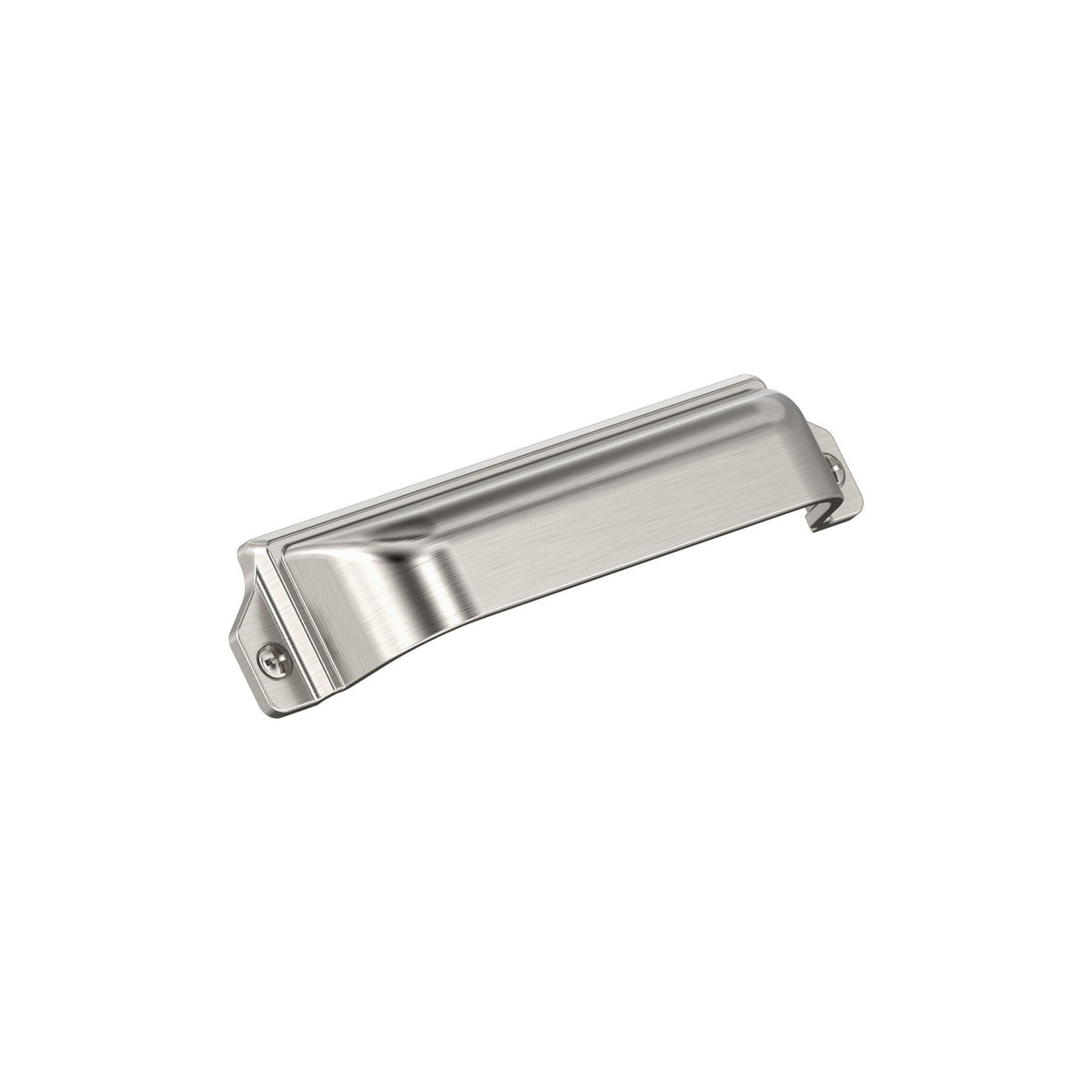 Haven 3 inch or 33/4 inch (76mm or 96mm) CentertoCenter Satin Nickel Cabinet Cup Pull