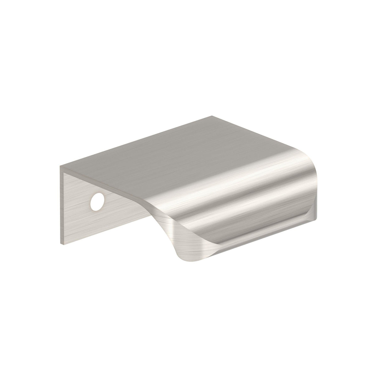 Streamline Tab 13/4 inch (44mm) Length Satin Nickel Cabinet Edge Pull
