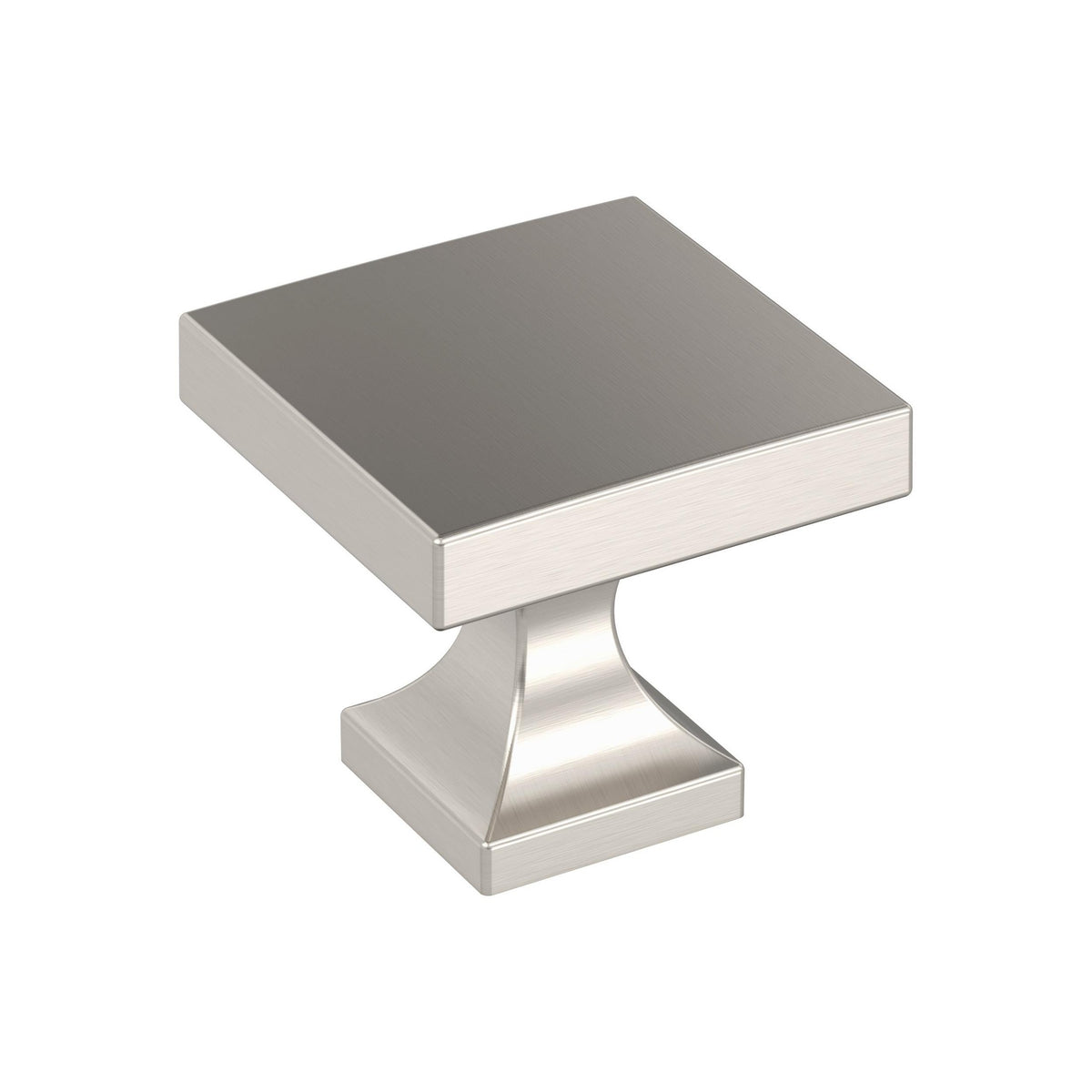 Pedestal 11/16 inch (27mm) Length Satin Nickel Cabinet Knob