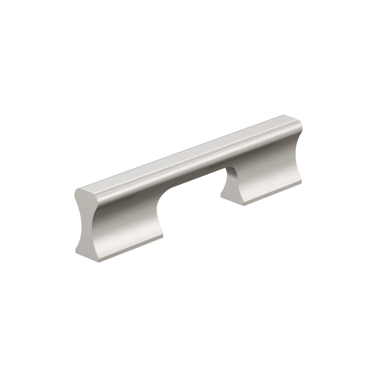 Status 33/4 inch (96mm) CentertoCenter Satin Nickel Cabinet Pull