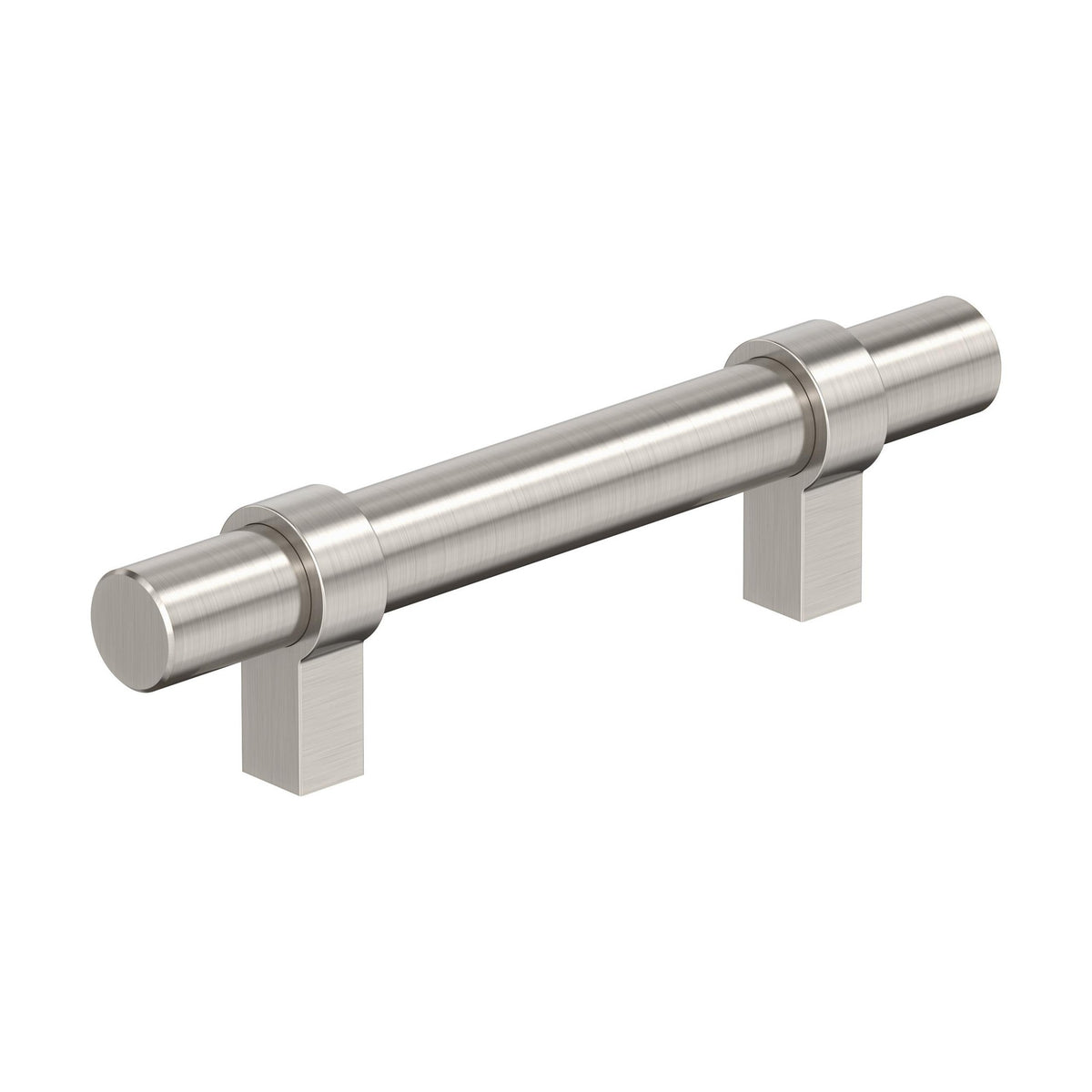 Central 3 inch (76mm) CentertoCenter Satin Nickel Cabinet Pull