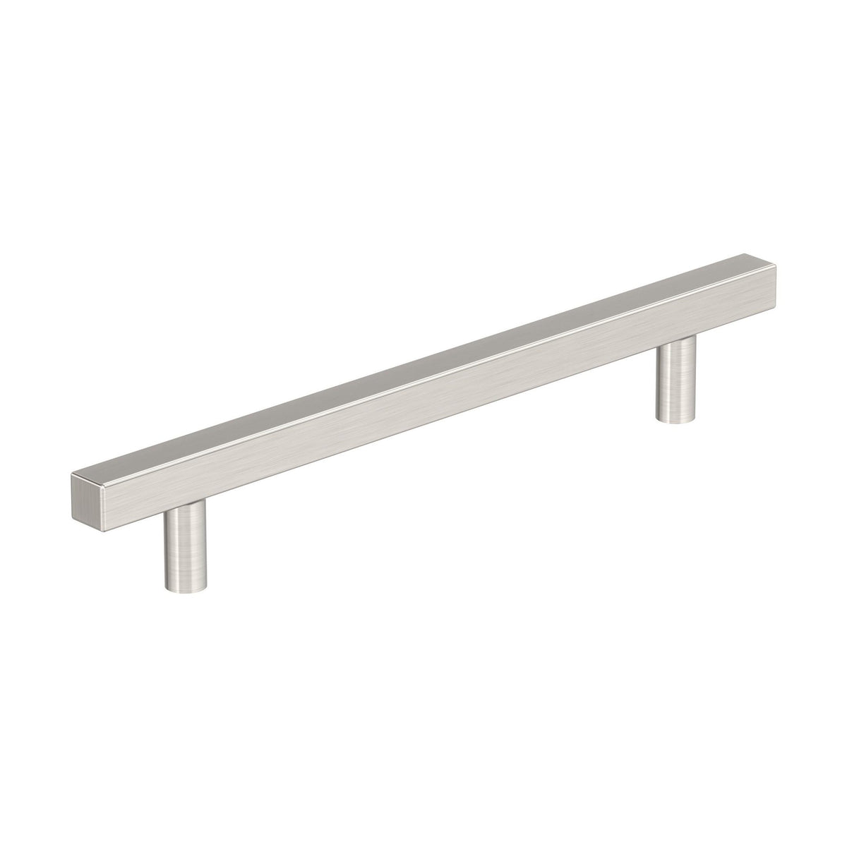 Bar Pulls Square 65/16 inch (160mm) CentertoCenter Satin Nickel Cabinet Pull