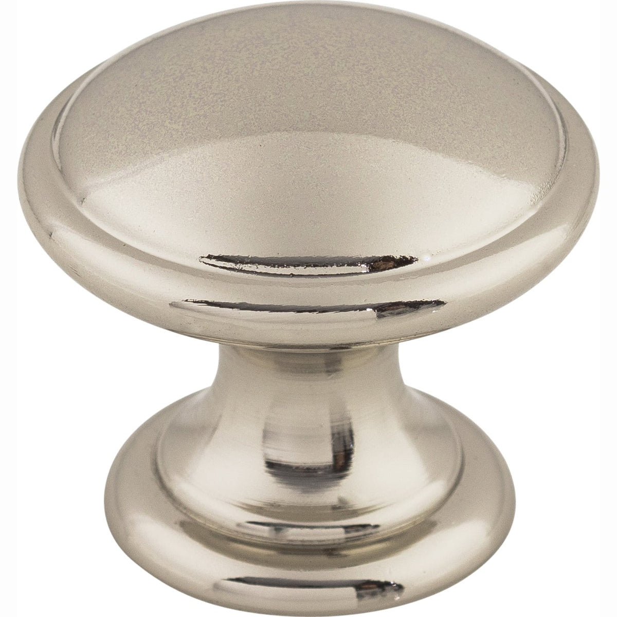 Top Knobs Rounded Series 1-1/4"L Knob, Polished Nickel